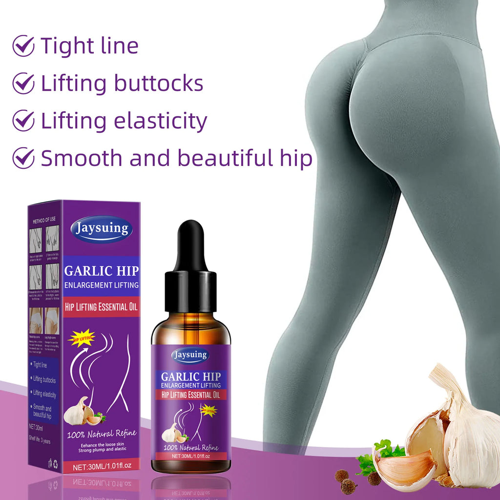 Garlic Buttock Enlargement Essential Oil Buttocks Firming Lifting Shape Massage Growth Increase Tighten Sexy Big Butt Body Care
